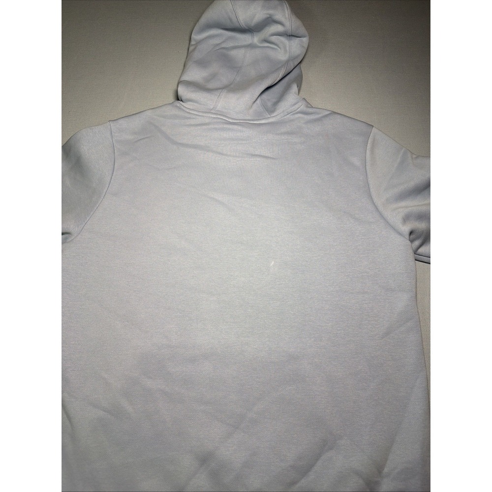 Adidas Sweatshirt Hoodie Womens Size M Blue with Multi-Color Logo Light Blue - Picture 13 of 16